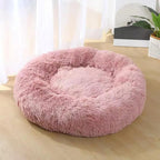 40-90cm Round Pet Bed Super Soft Plush Winter Warm Sleeping