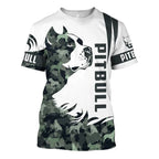 Pitbull Graphic 3d Print Summer Tops Fashion Daily Casual Short Sleeve T-shirt Clothing