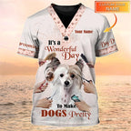 Pet Grooming Dog Cat Pattern Personalized Name 3D Full Printed T shirt Summer