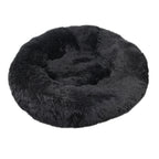 Round Pet Bed Super Soft Long Plush Winter Warm Sleeping