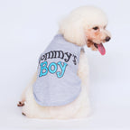 Summer Small Dog Vest Letter Print Pet Pullover Soft Comfortable Sleeveless T-shirt