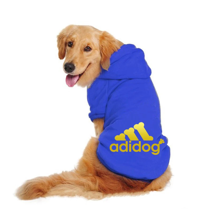 Adidog Clothes For Dogs Jacket Sweatshirt Autumn Winter Keep Warm Pet Clothing