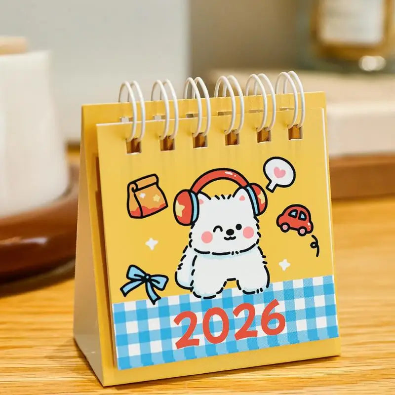 Cartoon Dog Calendar 2026 Year Simple Schedule Desktop Decoration Gifts