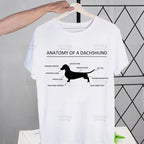 Anatomy Dachshund Dog I Do What I Want T Shirt Streetwear