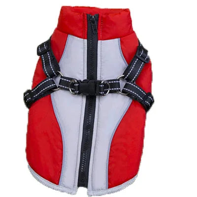 Reflective Jacket Winter Warm Harness Vest Clothing For Small Dogs