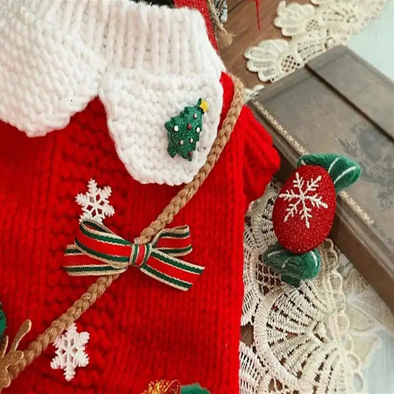 Pet New Year Celebration Sweater Teddy Bear Small Dog