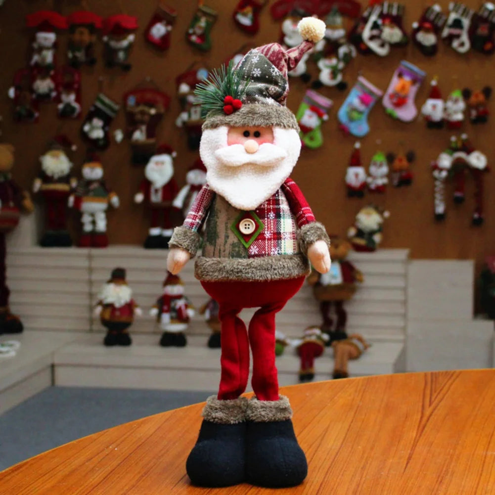 Ornament Reindeer Snowman Santa Elk Bear Doll decoration