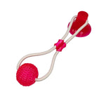 Pet Toys for Small Dogs with TPR Ball, Pet Tooth Cleaning Chewing Toy with Suction Cup