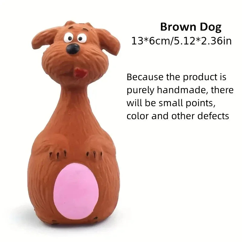 Soft Rubber Chewy Toys Four Styles Squeaky Interactive Throwing Games for Small Medium dogs