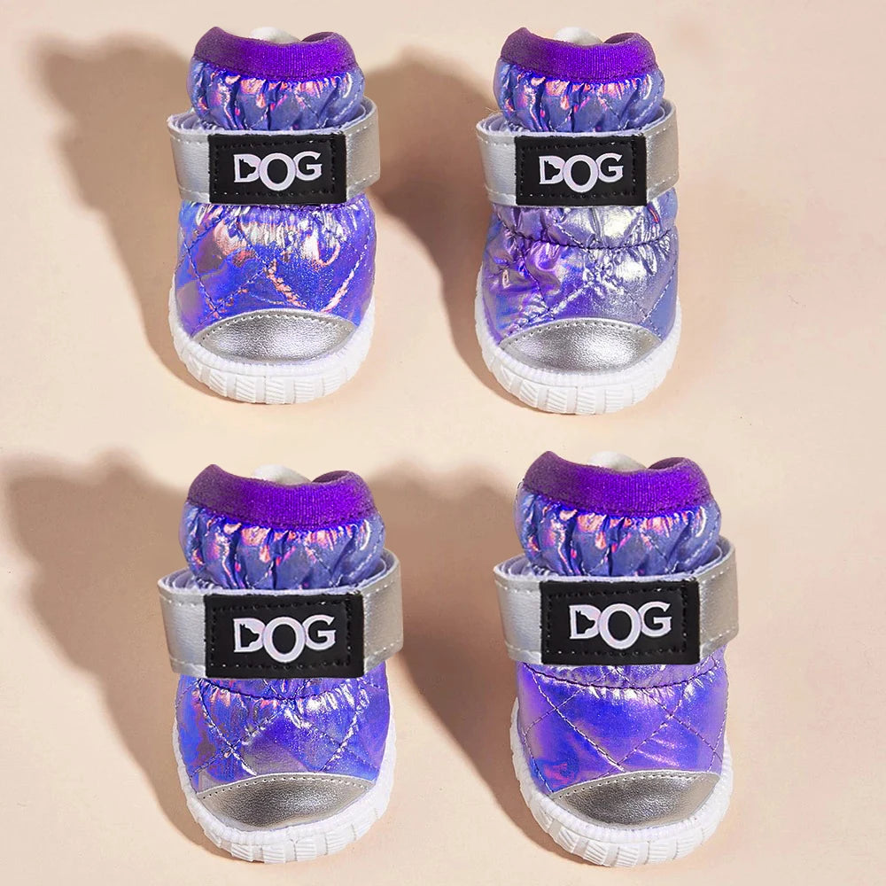 Shoes for Large Medium Dogs with Letters, Paw Protectors Water-Resistant