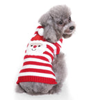 Christmas Elf Pattern Sweater Autumn Warm Pet Clothing
