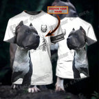 Personalized With Name Dog Pitbull 3D All Over Printed T-Shirt Summer Casual