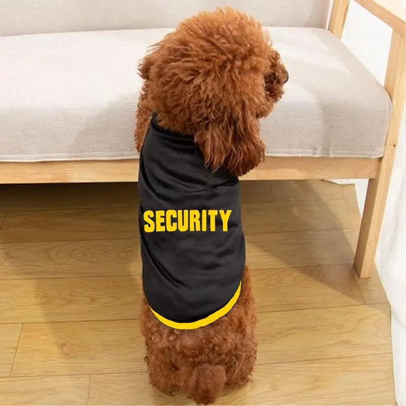 Dog T-shirt for Small Dogs Cotton Security Shirt Pet Outfits