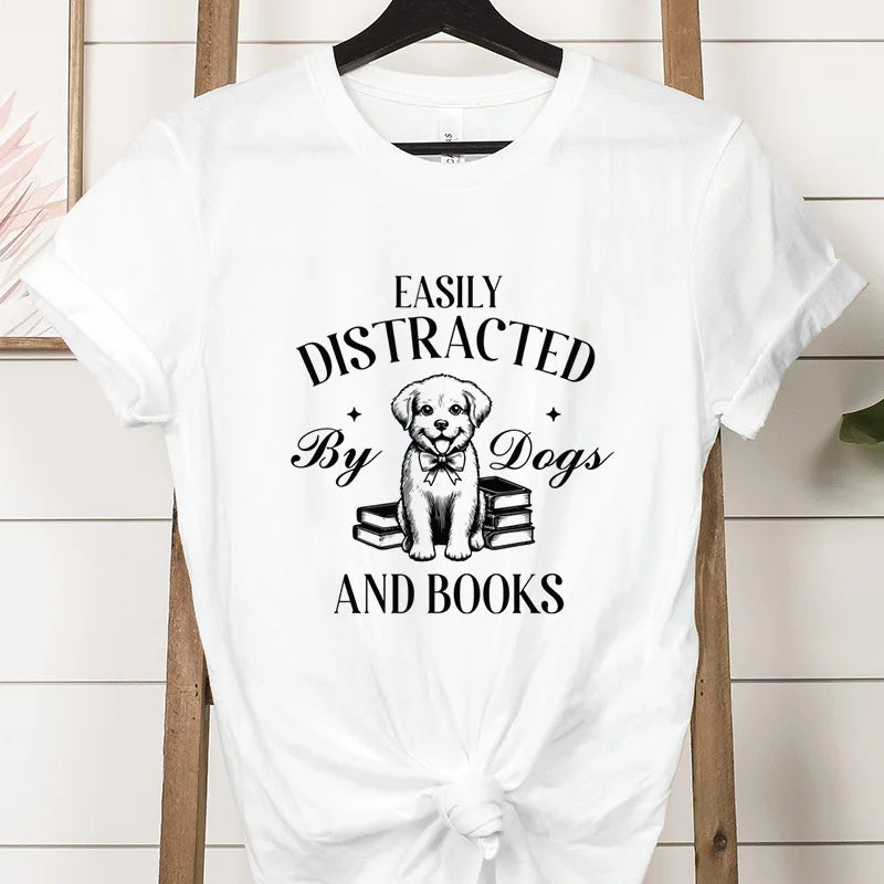 Cute Print T-shirts for Women Summer Short Sleeves Funn Streetwear