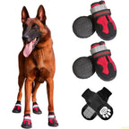 Waterproof Dog Boots Adjustable Reflective Straps