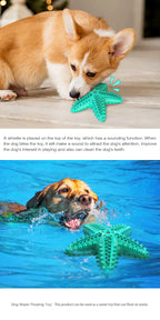 For Large Dogs Tooth Cleaning Chew Funny Interactive Training Starfish Toy