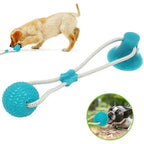 Pet Toys for Small Dogs with TPR Ball, Pet Tooth Cleaning Chewing Toy with Suction Cup