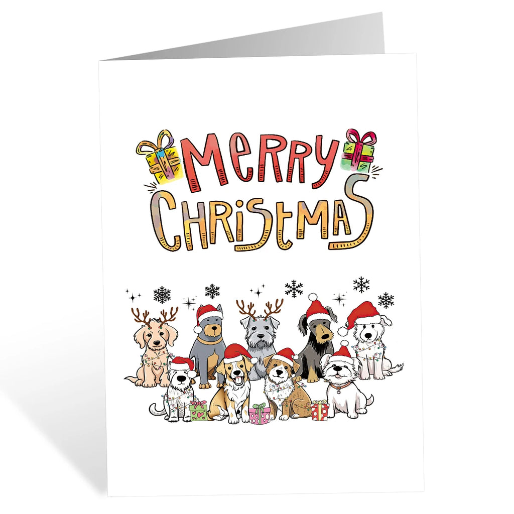 Christmas Greeting Card for Dog Lovers