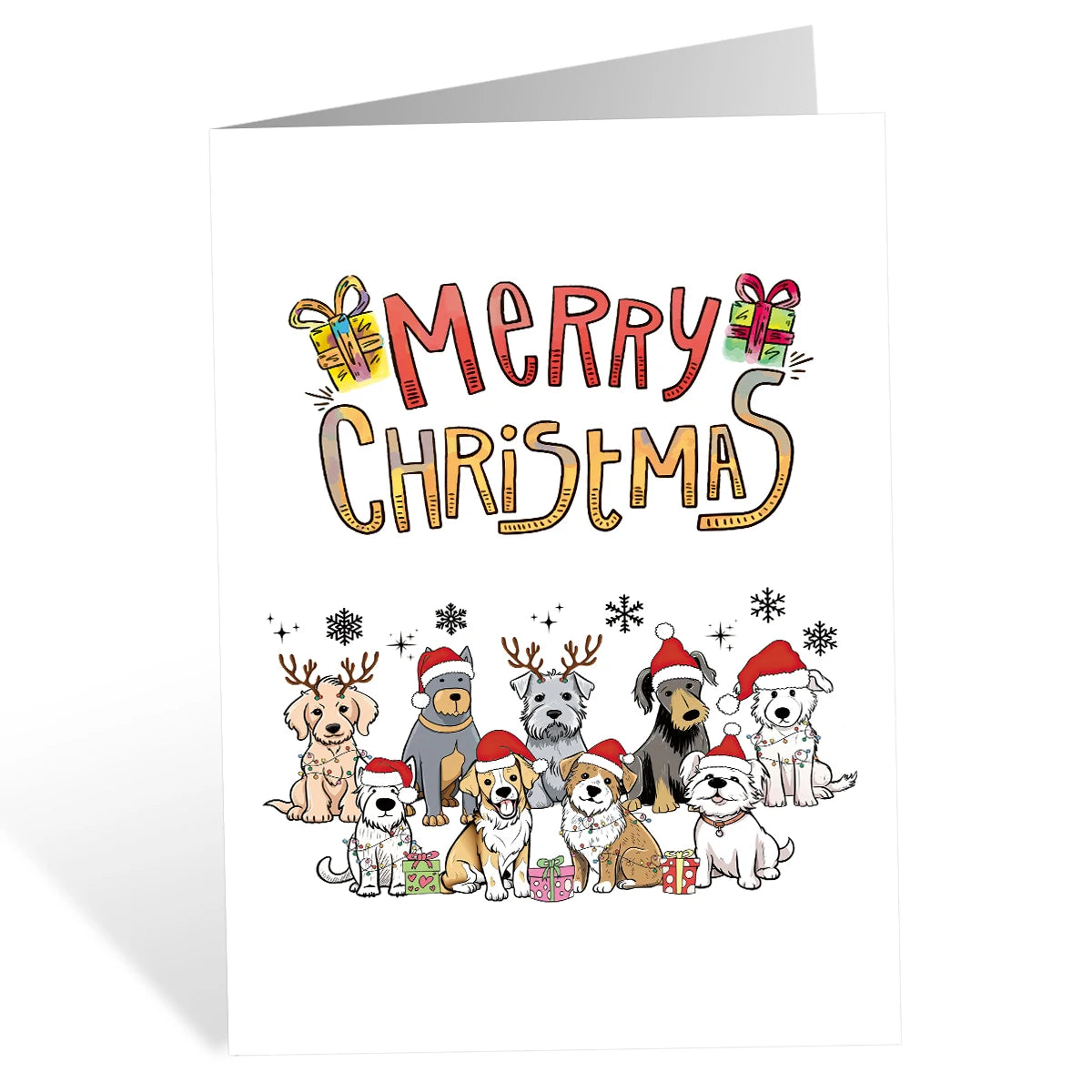 Christmas Greeting Card for Dog Lovers