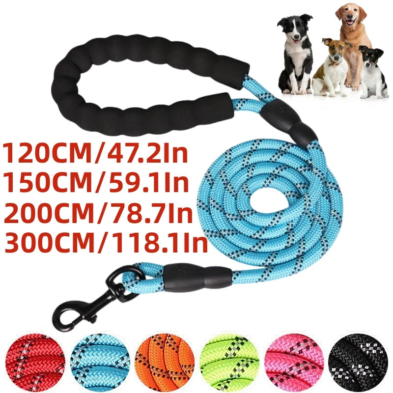 120/150/200/300CM Strong Leashes for Dogs Soft Handle