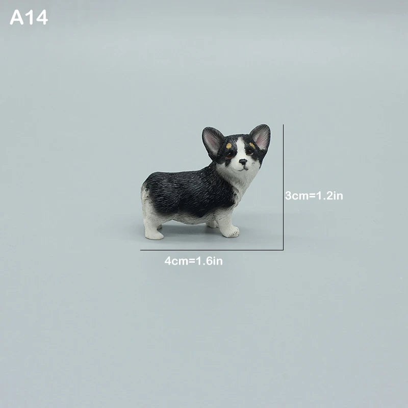 Cute Simulation Corgi Dog Car Dashboard Decoration Resin Figurine