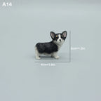 Cute Simulation Corgi Dog Car Dashboard Decoration Resin Figurine