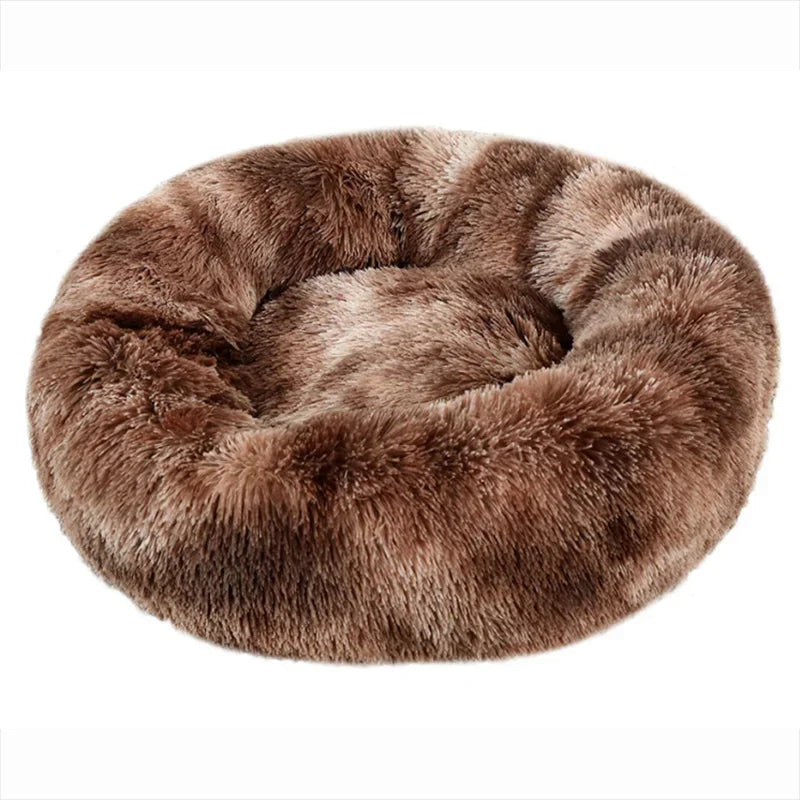 40-90cm Round Pet Bed Super Soft Plush for Small Medium Dog House