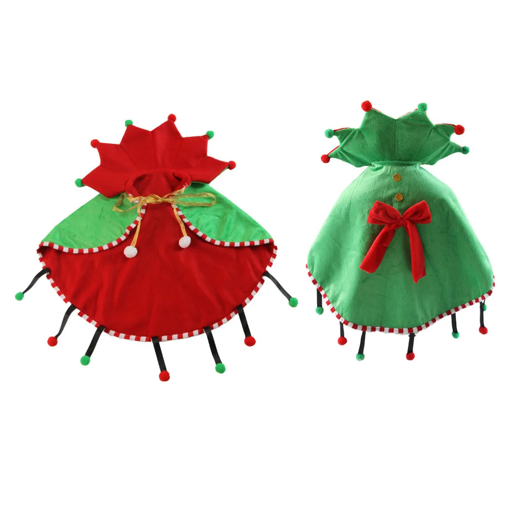 Dog Christmas Cloak Warm Winter Festival Holiday Decoration