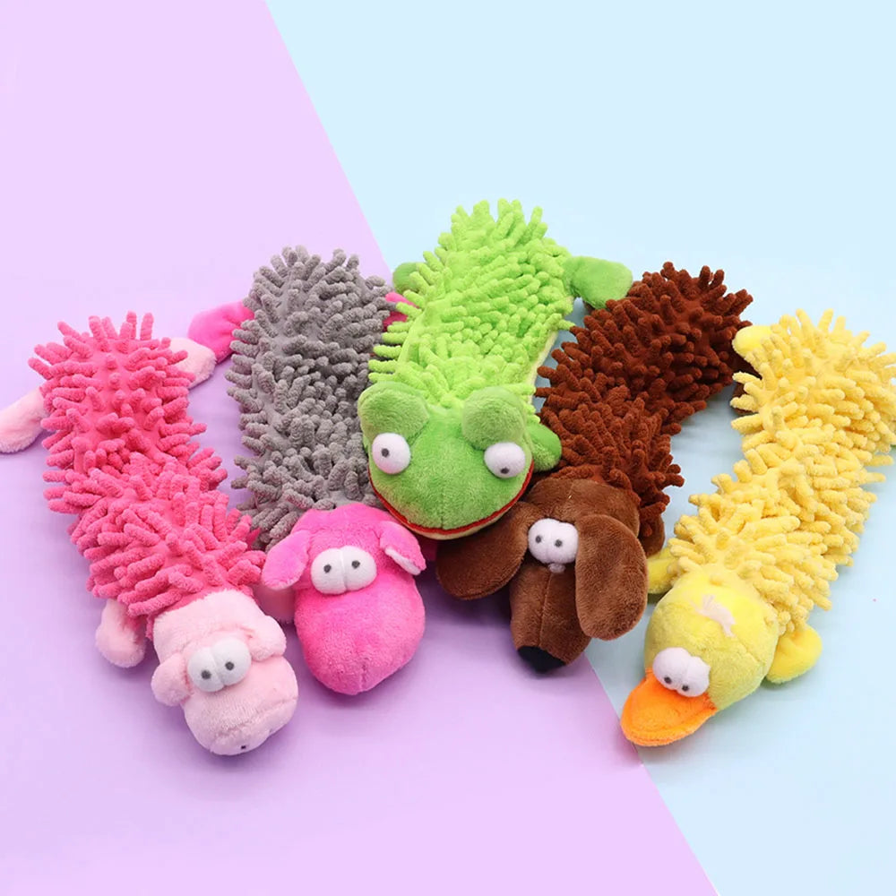Self - Entertaining Plush Toys for Dogs to Relieve Boredom, with Squeaker for Interactive Play
