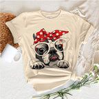 French Bulldog t shirt women designer girl graphic funny clothing