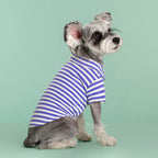 Polo Shirts Summer Striped Cotton Puppy Pullover