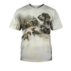 Dachshund Graphic 3D Print Men Women Casual Short Sleeve T Shirt Tees