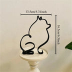 Metal Dog Art Iron Figurine Miniature