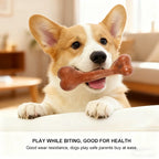 Beef Bacon Flavor Dog Chew Toy Bone Shape Teeth Cleaning Care