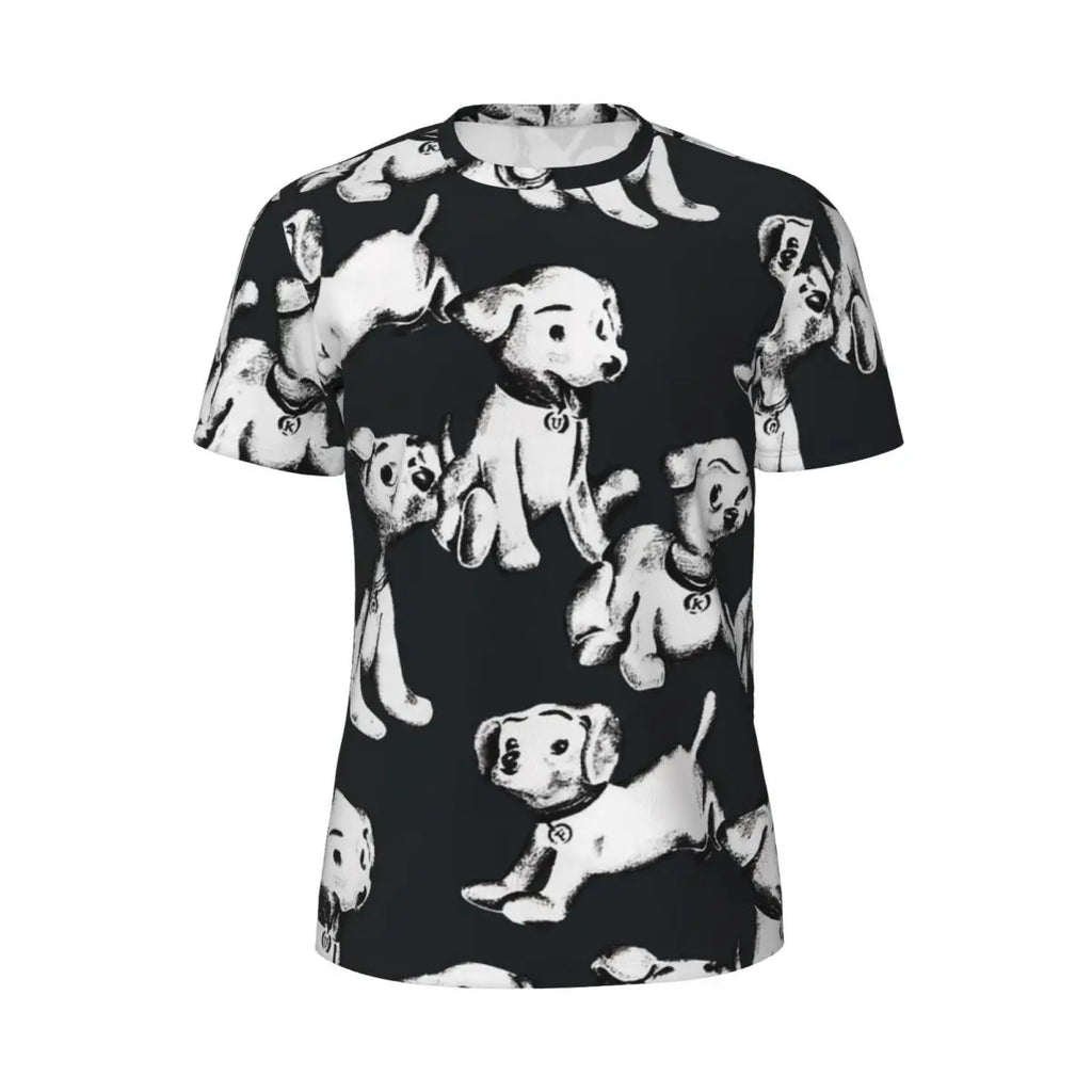Cartoon Dog Running T Shirt Summer Funny Animal Print Design Tops