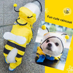 Dog Raincoat Hooded Reflective Puppy Small Waterproof Jacket Soft Breathable Mesh