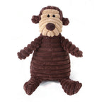 Corduroy Small Animal Plush Squeaky Dog Toy
