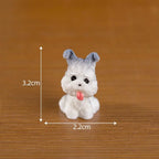 Figurines Miniature Cute Puppy Animal Micro Landscape Dog Desk Accessories