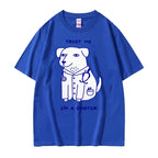 Trust Me I Am A Dogtor Meme T Shirt Funny Gift Women Fashion Oversized Tshirt Tops
