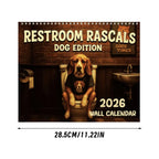 2026 Toilet Prank Dog Edition Calendar Scheduling Tool