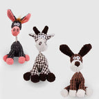 Donkey Plush Stuffed Dog Toy Squeaky Chew