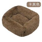 Cushion Soft Plush Bed for Dogs Winter Warm Sleeping Removable Mat
