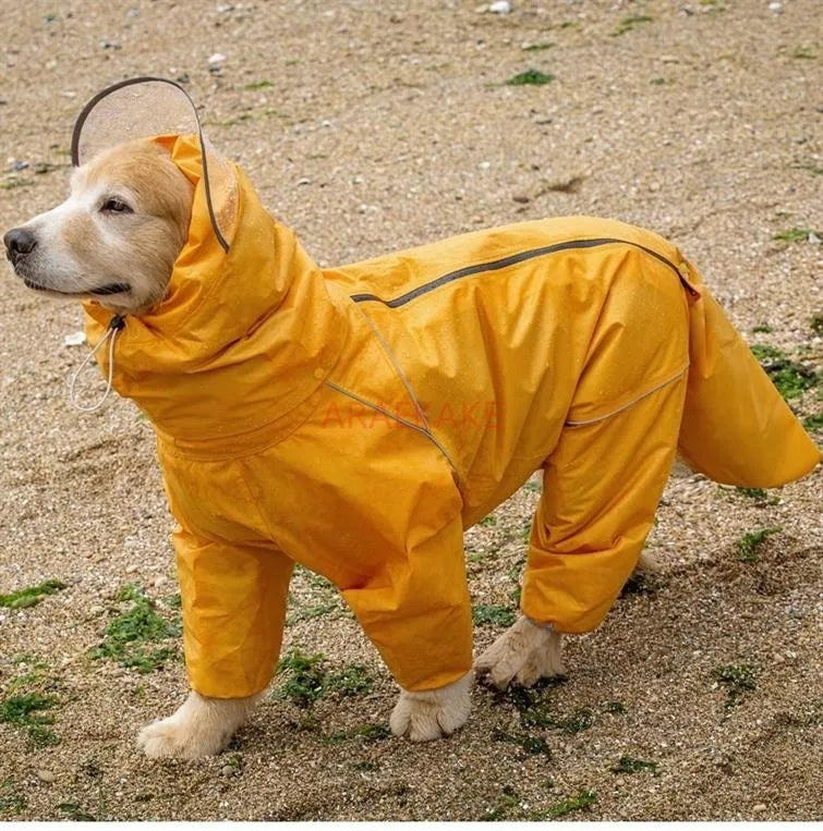 Medium to large dog all inclusive raincoat.