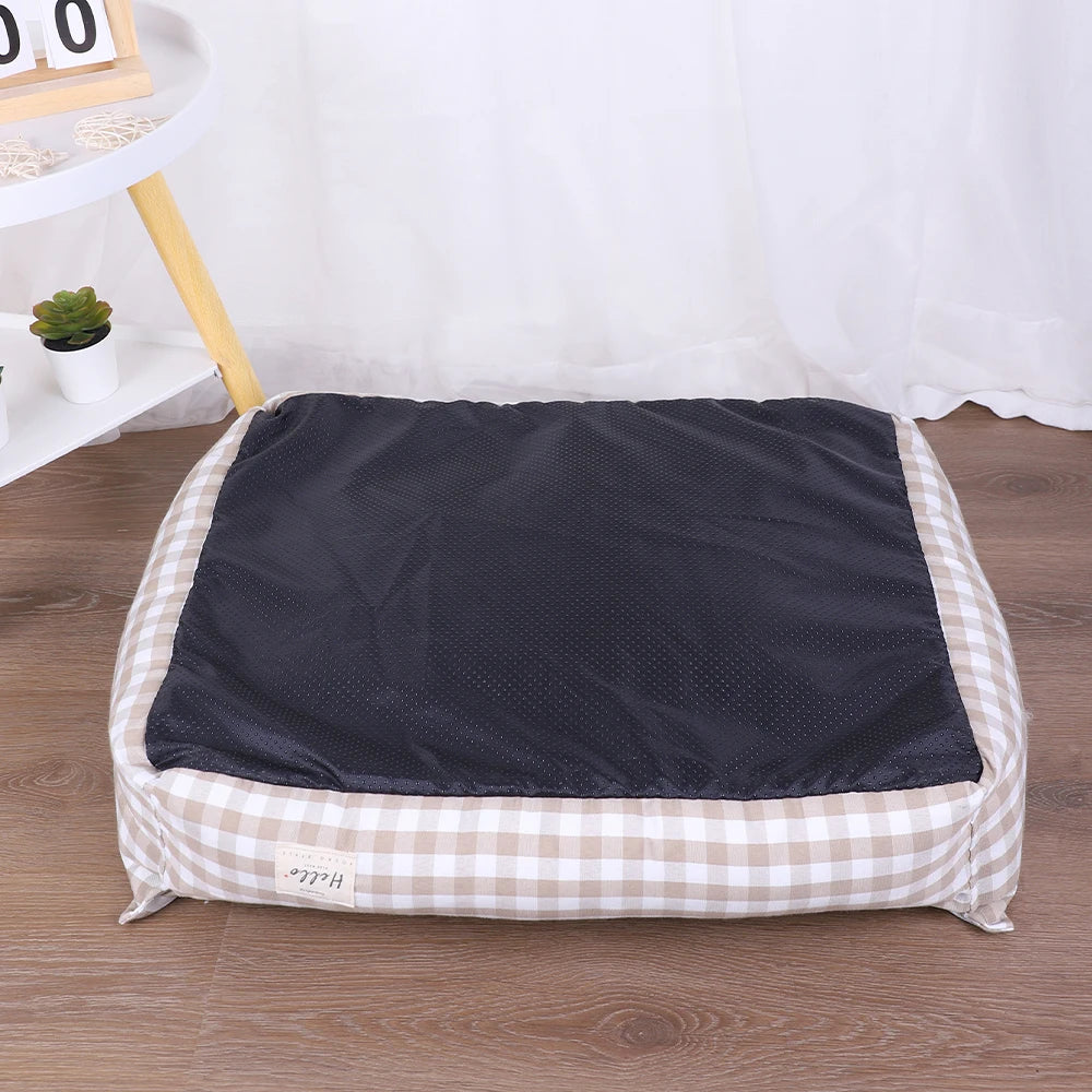 Beds for Small Dogs Plaid Sofa Cushions