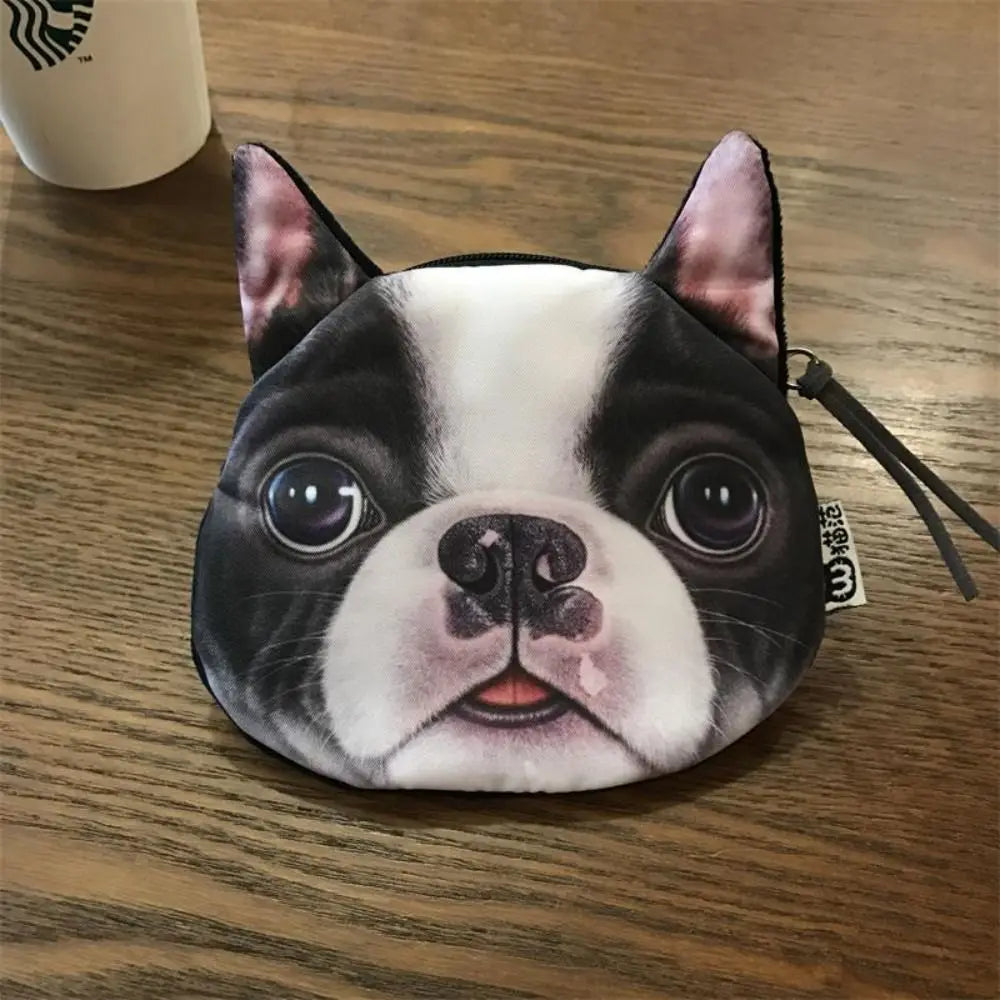 Dog Expression Dog Pattern Coin Purse Bulldog Siberian Husky