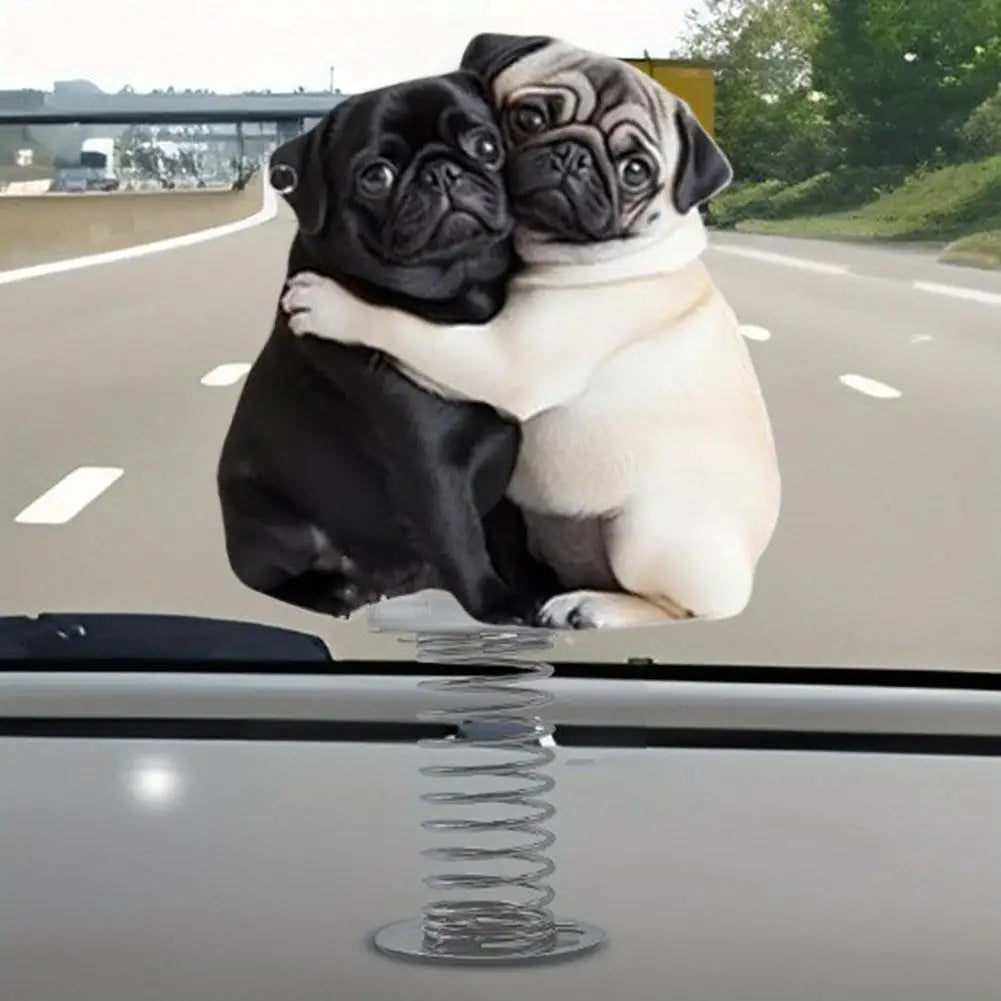 Lovely Dog Acrylic Spring Shaking Head Ornaments Car Dashboard