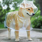 Transparent Rainwear Pet Hooded Waterproof Jacket Small Dogs
