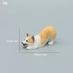 Cute Simulation Corgi Dog Car Dashboard Decoration Resin Figurine