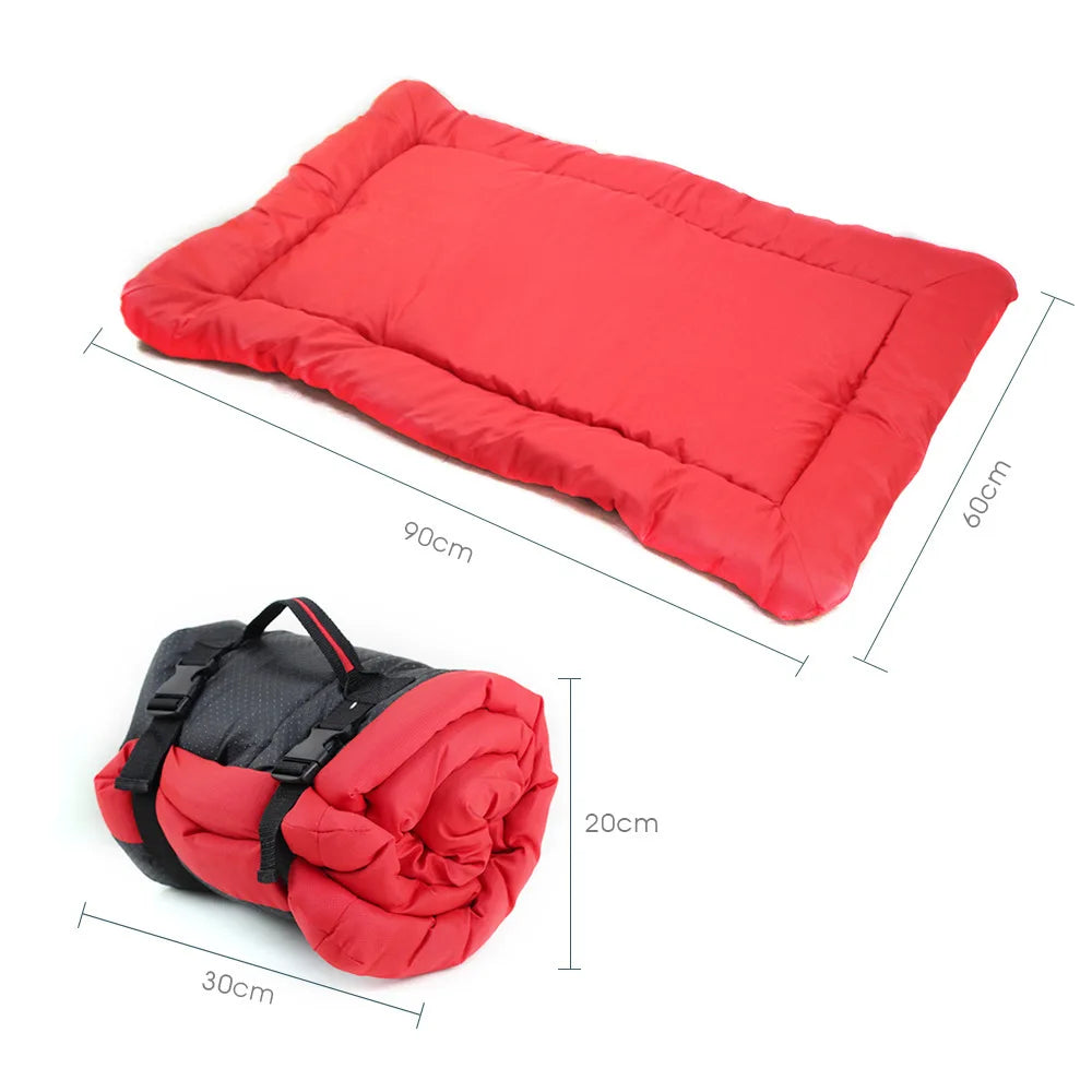 Camping Travel Foldable Dog Mat Waterproof Non-Slip Washable Pet Bed