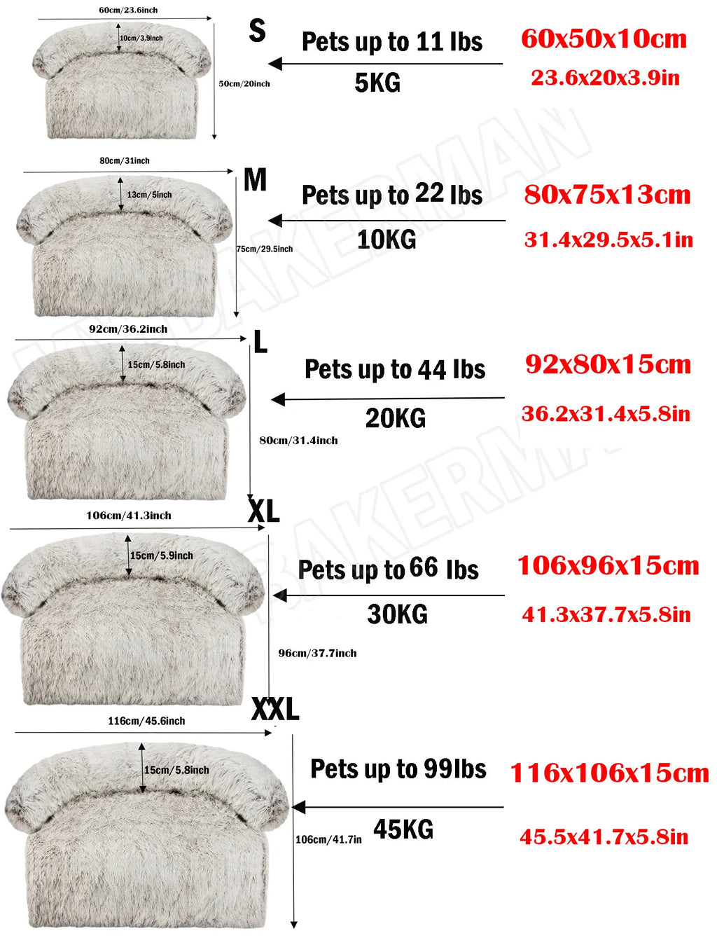 Bed Sofa Warm Nest Washable Soft Furniture Protector Mat